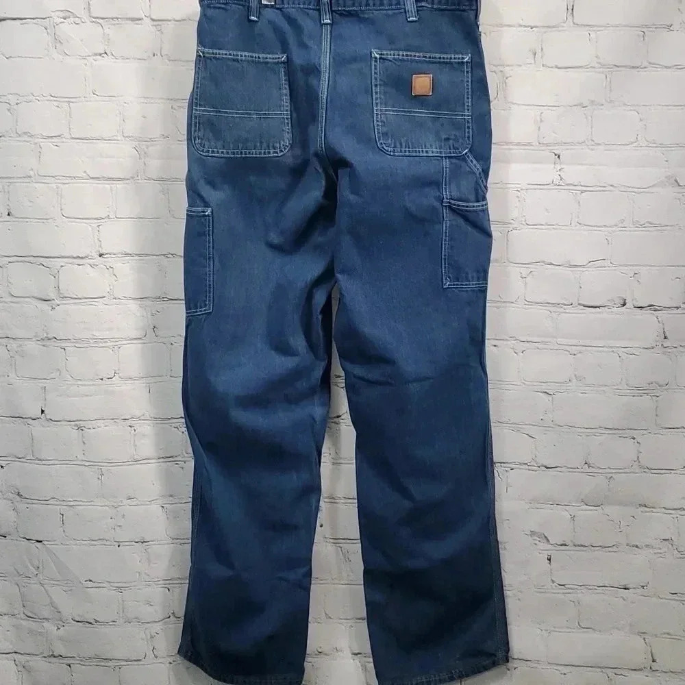 Carhartt Men's Size 38x34 Dungaree Fit Blue Jeans - Picture 9 of 15
